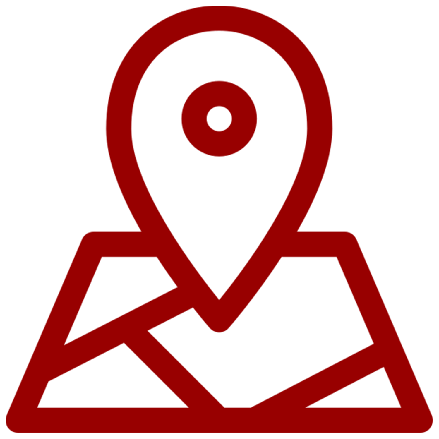 Location icon showing a pin on a map