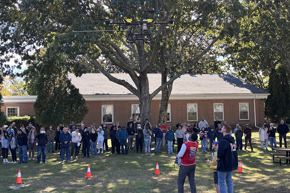 SBU Students Fly Drones at Southampton Campus
