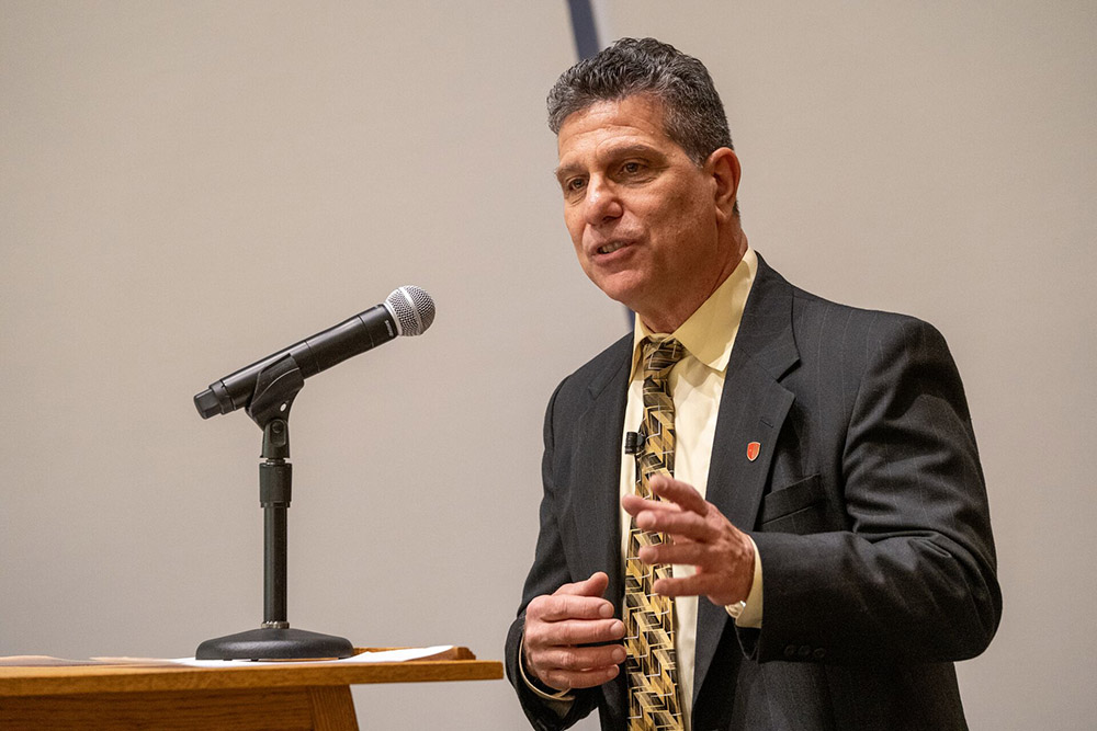 Jim Acquaviva Giving Opening Remarks