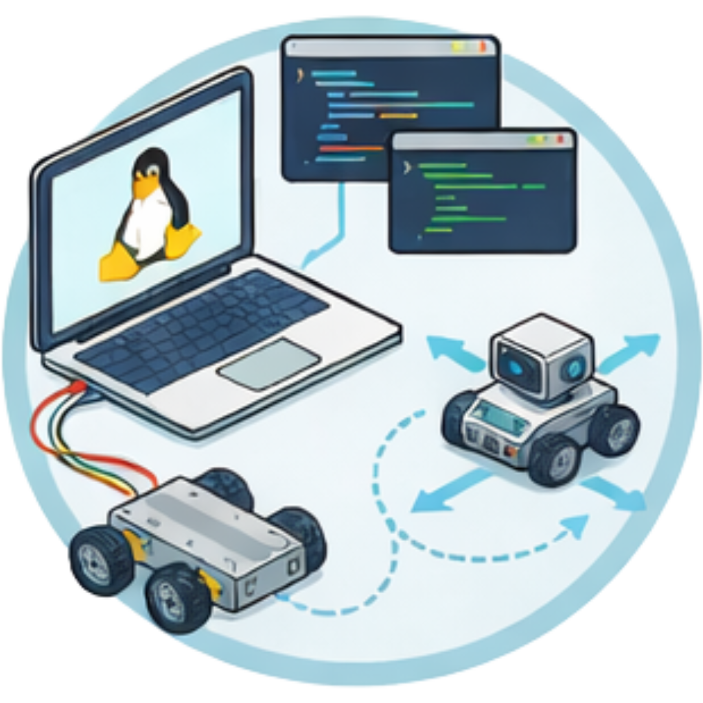 A robot being programmed